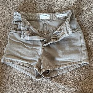 Cotton On High Waist Beige Shorts